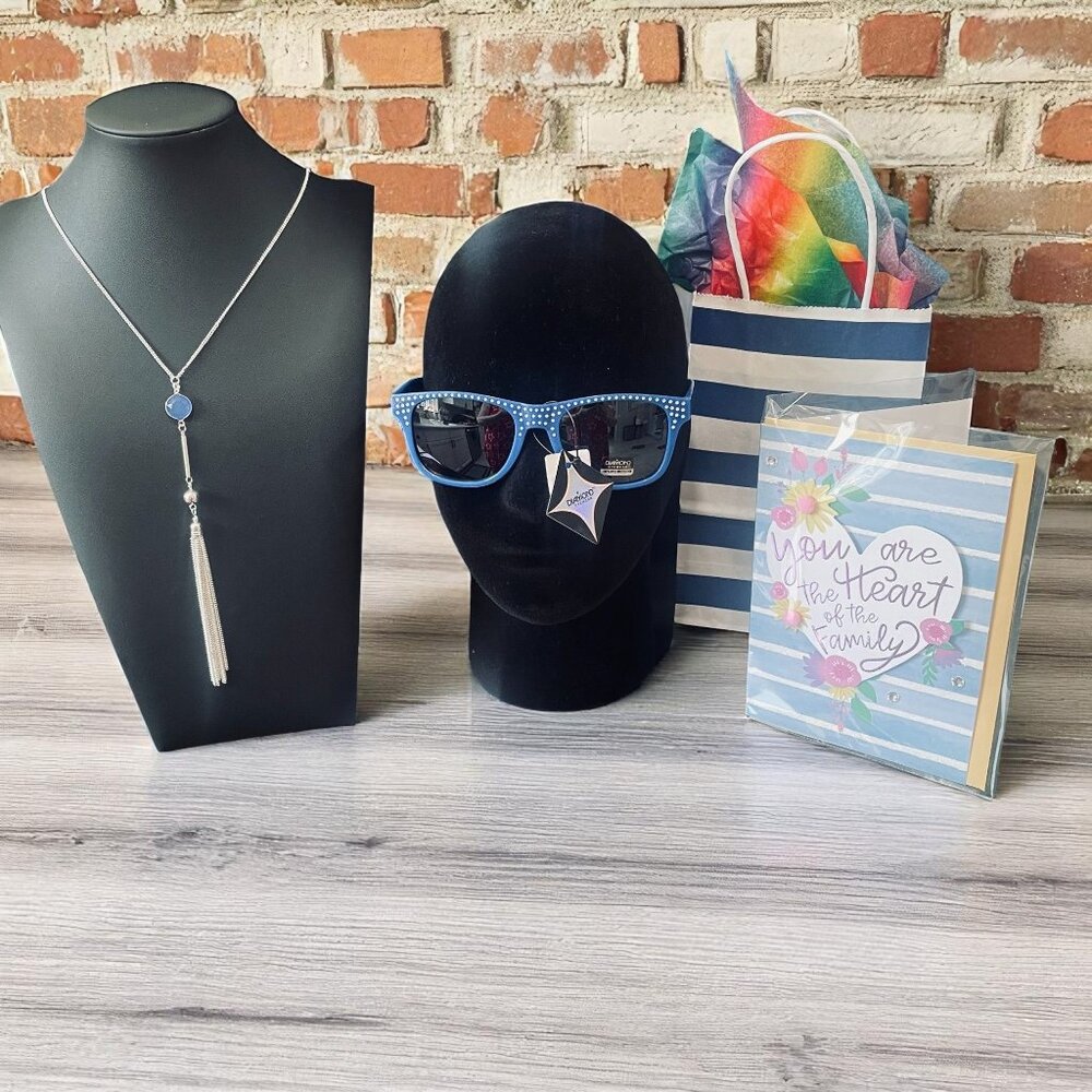 Mothers Day Gift Set Jewelry Sunglasses Greeting Card Ready To‎ Gift